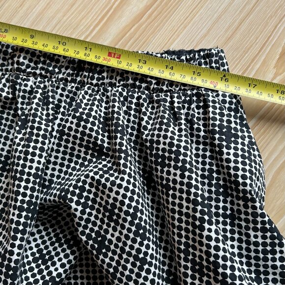Kate Spade South America 100% Cotton Balloon Polka Dot skirt in black and white - Picture 3 of 6